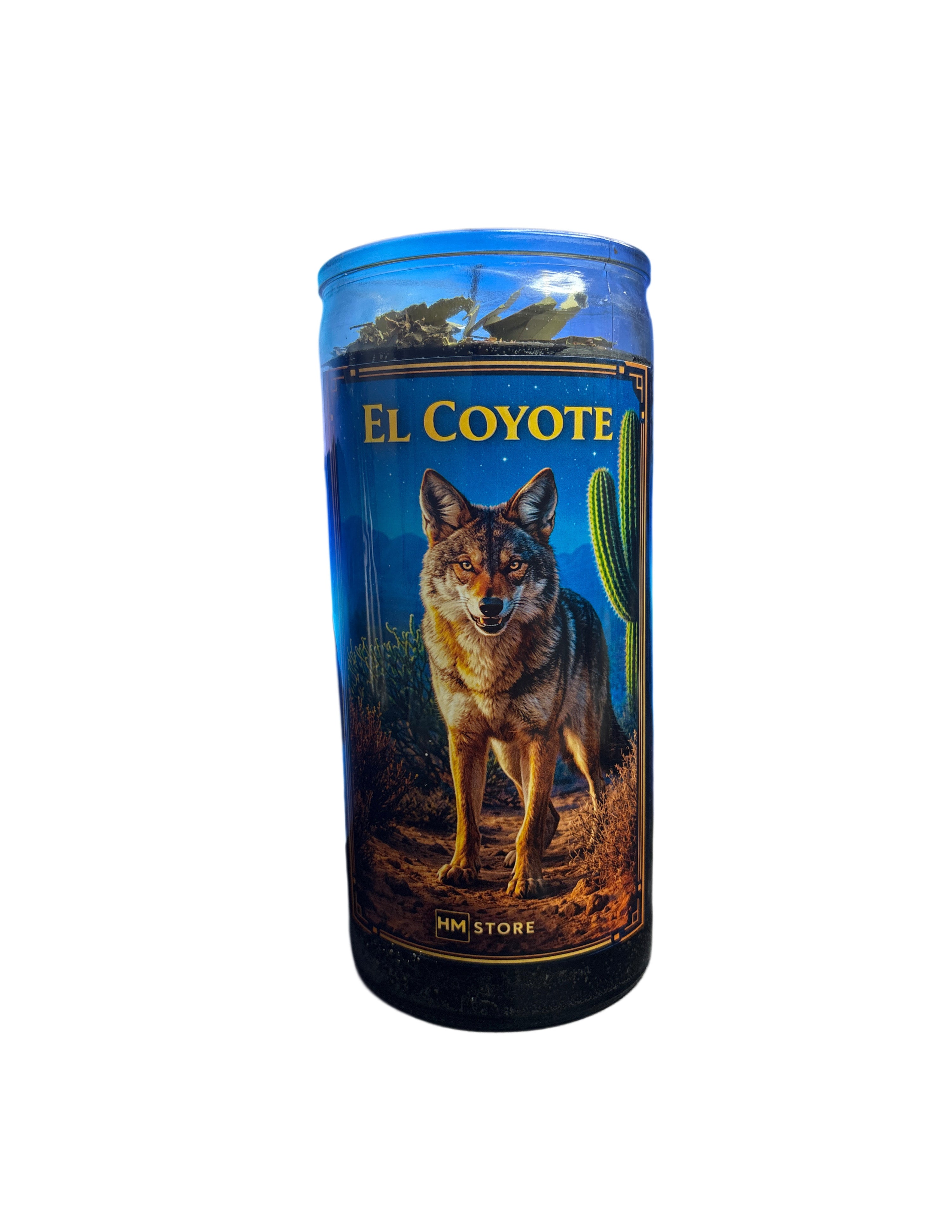 El Coyote Prepared Candle for Protection, Luck & Strength – 7 Day Spiritual Candle